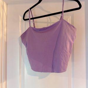 Girlfriend collective ribbed cami top in lilac
